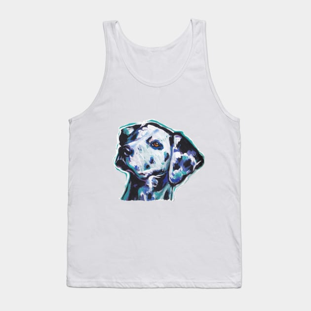 DALMATIAN Dog Bright colorful pop dog art Tank Top by bentnotbroken11